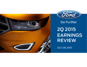 2Q 2015 EARNINGS REVIEW Go Further