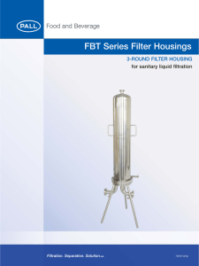 FBT Series Filter Housings 3-ROUND FILTER HOUSING for sanitary liquid filtration FBFBT3ENb