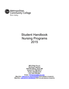 Student Handbook Nursing Programs 2015