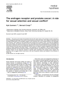 The androgen receptor and prostate cancer: A role Kyle Summers