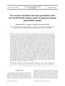 Do resource declines increase predation rates plausibility model