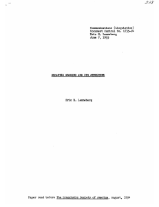 7.  1955 Communications  (Linguistics) C/55-14 Eric  H.  Lenneberg