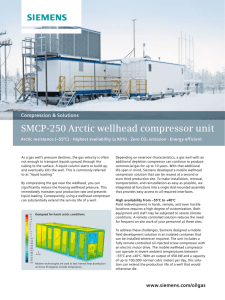 SMCP-250 Arctic wellhead compressor unit Compression &amp; Solutions emission · Energy efficient