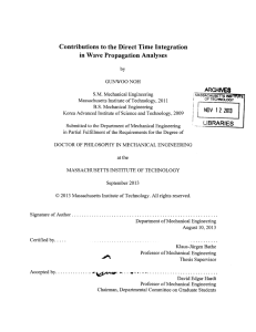 F Contributions to the Direct  Time Integration 12