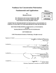 Nonlinear Ion  Concentration Polarization: Fundamentals and Applications NOV 2013