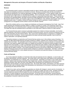 Management’s Discussion and Analysis of Financial Condition and Results of... OVERVIEW Revenue