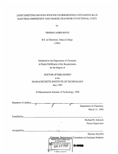 LIGHT-EMITTING  DEVICES ELECTROLUMINESCENT  AND by THOMAS  JAMES
