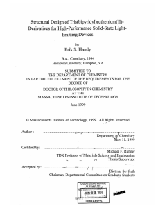 Structural Design  of Tris(bipyridyl)ruthenium(II)-