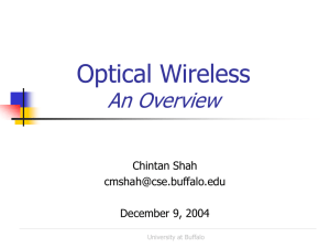 Optical Wireless An Overview Chintan Shah