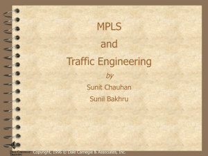 MPLS and Traffic Engineering by