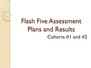 Flash Five Assessment Plans and Results Cohorts #1 and #2