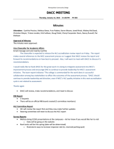 DACC MEETING Minutes