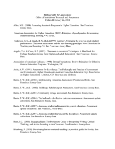 Bibliography for Assessment Office of Institutional Research and Assessment