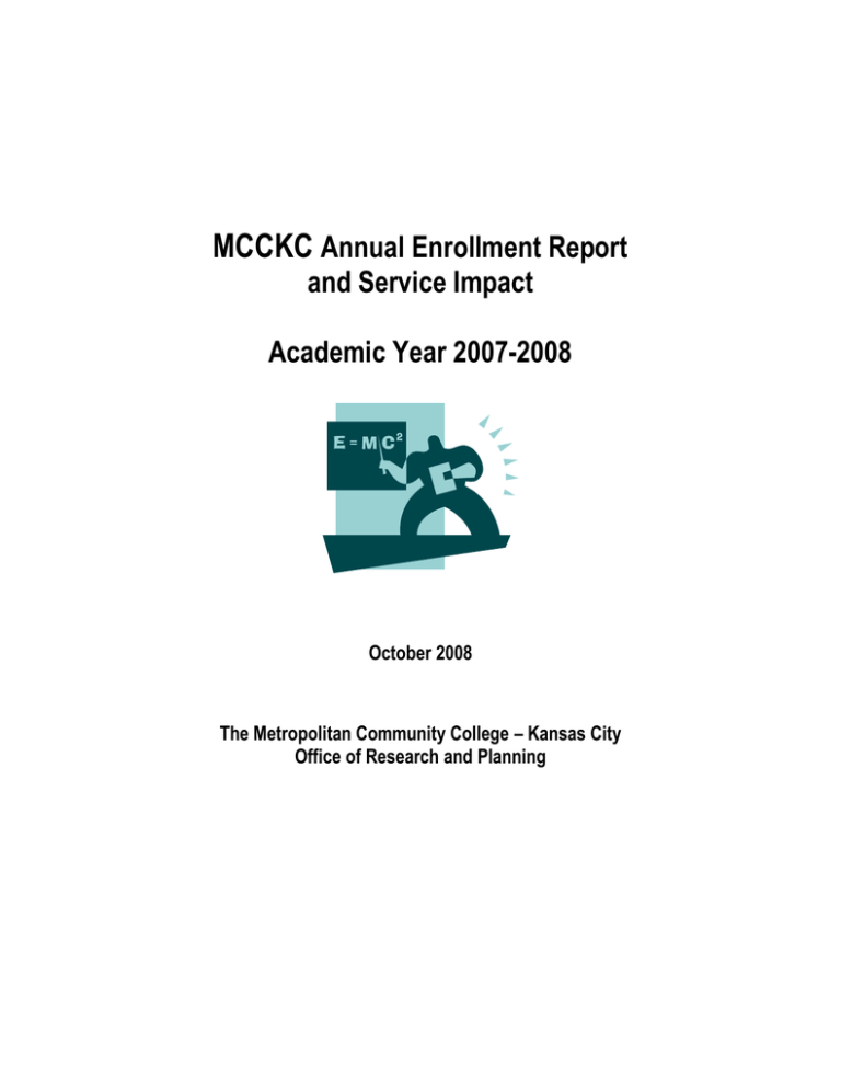 MCCKC Annual Enrollment Report and Service Impact