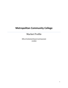 Metropolitan Community College Market Profile