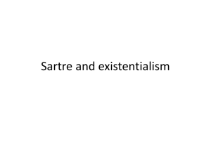 Sartre and existentialism