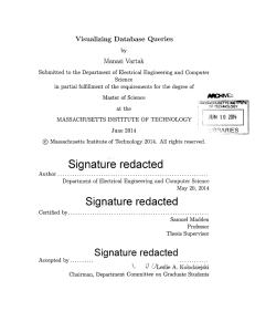 Visualizing  Database  Queries Manasi  Vartak