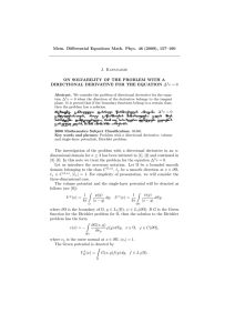Mem. Differential Equations Math. Phys. 46 (2009), 157–160 J. Kapanadze