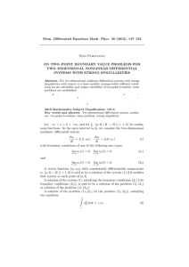 Mem. Differential Equations Math. Phys. 58 (2013), 147–152 Nino Partsvania