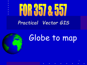 Globe to map Practical  Vector GIS 1