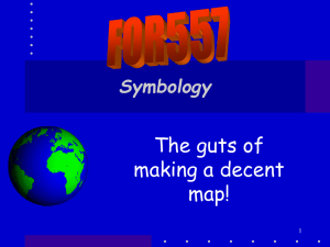 The guts of making a decent map! Symbology