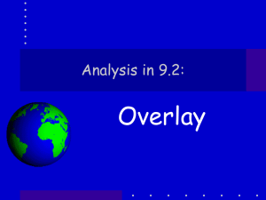 Overlay Analysis in 9.2: