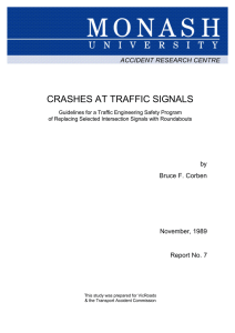 CRASHES AT TRAFFIC SIGNALS ACCIDENT RESEARCH CENTRE