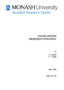 YOUNG DRIVER RESEARCH STRATEGY J. by