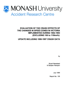 EVALUATION OF THE CRASH EFFECTS OF IMPLEMENTED DURING 1992-1993