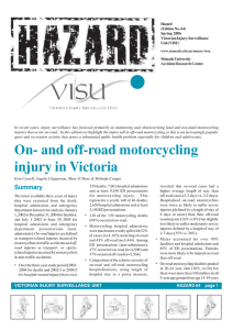 Hazard (Edition No. 64) Spring 2006 Victorian Injury Surveillance