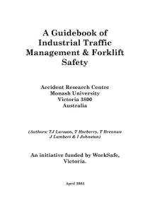 A Guidebook of Industrial Traffic Management &amp; Forklift