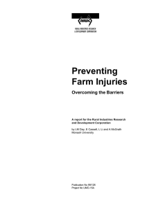 Preventing Farm Injuries