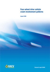 Four-wheel drive vehicle crash involvement patterns Research report 06/05 August 2006