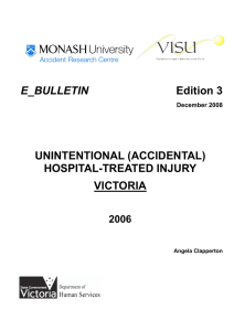 E_BULLETIN UNINTENTIONAL (ACCIDENTAL) HOSPITAL-TREATED INJURY