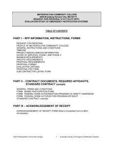 METROPOLITAN COMMUNITY COLLEGE 3200 Broadway Kansas City, MO 64111