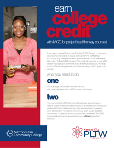 with MCC for project lead the way courses!