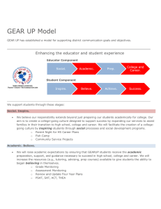 GEAR UP Model  Enhancing the educator and student experience