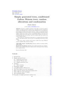 Simply generated trees, conditioned Galton–Watson trees, random allocations and condensation Svante Janson