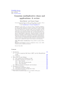 Gaussian multiplicative chaos and applications: A review R´ emi Rhodes