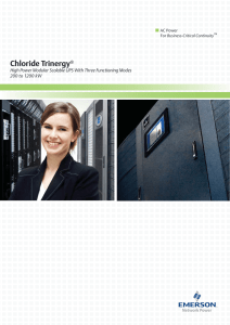 Chloride Trinergy High Power Modular Scalable UPS With Three Functioning Modes ®