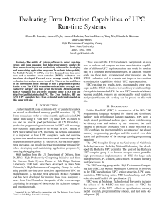 Evaluating Error Detection Capabilities of UPC Run-time Systems