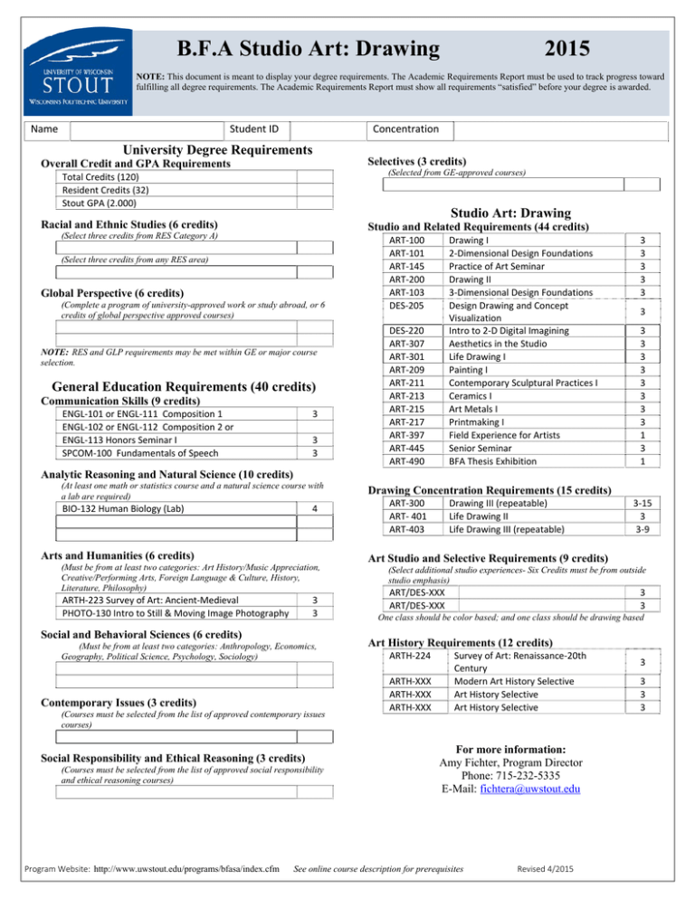 University Degree Requirements