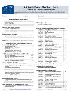 University Degree Requirements