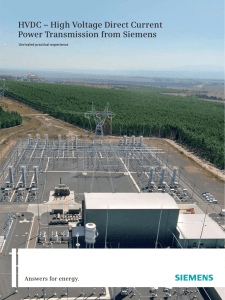 HVDC – High Voltage Direct Current Power Transmission from Siemens