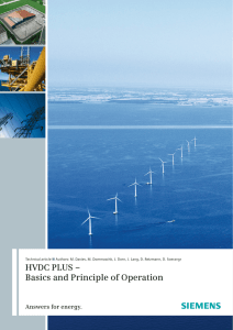 HVDC PLUS – Basics and Principle of Operation Answers for energy. Technical article