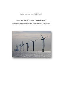 International Ocean Governance European Commission public consultation (June 2015)
