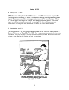 Using SPSS