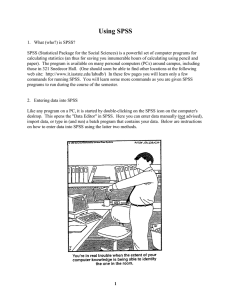 Using SPSS