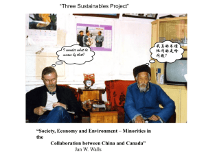 “Three Sustainables Project” “Society, Economy and Environment – Minorities in the