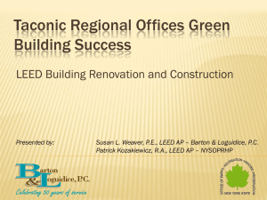 Taconic Regional Offices Green Building Success LEED Building Renovation and Construction